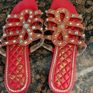 Sam Edelman studded sandals, excellent condition